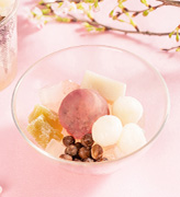 桜白玉あんみつ